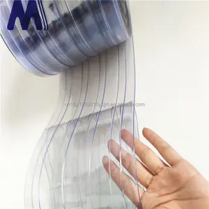 Standard transparente staub dichte PVC-Außen vorhänge mit weichem Streifen