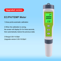 Testeur 3 en 1 pH/EC/température, stylo de test de qualité de l'eau avec rétroéclairage