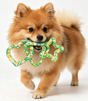 Juguete de Goma para Perros, Juego de Tira y Afloja, con Sonido, Ecológico, Diseño Moderno de Lujo con Cuerda Biodegradable