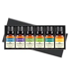 Dropshipping Top 6X10Ml Thuis Diffuser Luchtbevochtiger Wierook Diffuser Luchtbevochtiger Aromatherapie Therapeutische Grade Etherische Oliën