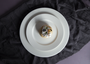 Nouvelle conception, 16 pièces, vaisselle en céramique pour hôtel et <span class=keywords><strong>restaurant</strong></span>, assiettes blanches en relief, porcelaine fine, service de table, ensembles de vaisselle - Product Image 2