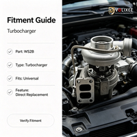 Turbocompresseur WS2B pour moteur diesel universel, ensemble complet de turbocompresseur, pièce de rechange pour excavateur