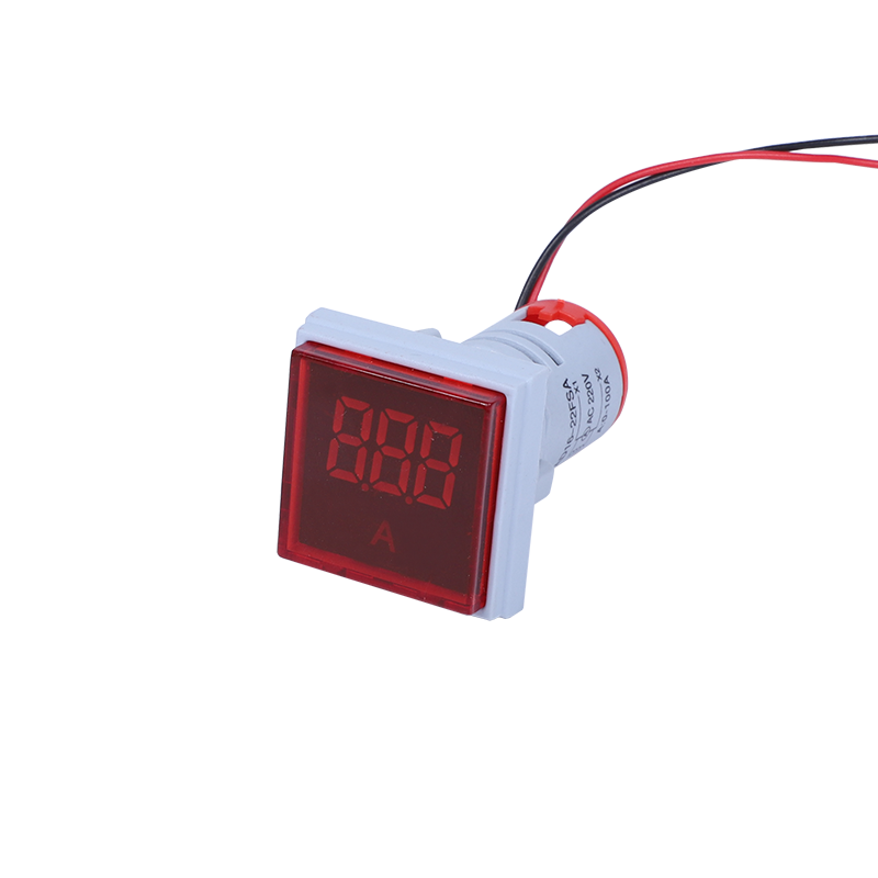 Custom Led Lights 22Mm Square Frosted Panel Display Indicator Ac 0-100A Digital Ammeter