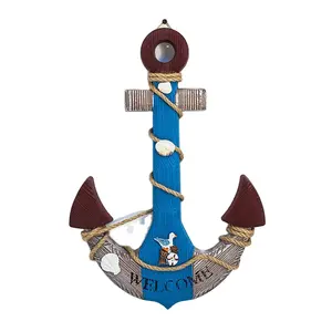 华旗HYB08地中海派对装饰圣费利佩模型船航海家居装饰锚船装饰