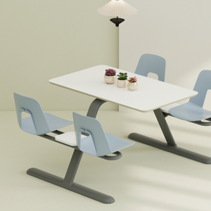 Chất lượng cao MDF Bàn Thép thương mại đồ nội thất khách sạn bàn ăn cà phê cửa hàng bàn đặt trường bàn ăn đặt - Product Image 1