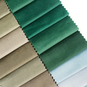 Kanepe kumaş üreticisi çok renkler tasarım kanepe mobilya için düz kadife kumaş