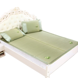 Natural Rush Straw Mat 1.5M Foldable Woven Plant Pattern Home Use Mattress <b>Pad</b> - Product Image 5