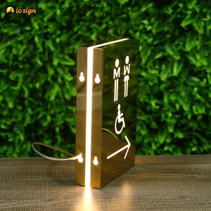 Alışveriş merkezi otel Wayfinding özel kapı işareti tuvalet tuvalet işareti - Product Image 2