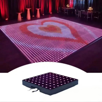 Piso de Baile LED Interactivo de Fácil Instalación, Diseño Exquisito, para Bodas y Fiestas, Iluminado con Patrón a Cuadros, 24x24 Blanco, 18x18 Digital, con Destellos de Neón, Personalizable, Compatible con OEM