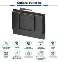 Écran d'affichage publicitaire numérique LCD Android Wi-Fi de 10,1 pouces avec boîtier métallique de petite taille