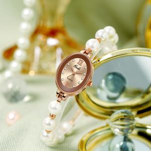 Hot Sale Luxury <b>Mother</b> <b>Of</b> <b>Pearl</b> Bead Bracelet Women Elegant Quartz <b>Jewelry</b> Watch - Product Image 1