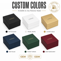 Boîte cadeau en carton rigide blanc mat avec logo personnalisé, emballage de luxe pour bijoux et cosmétiques, boîte en papier à deux pièces avec couvercle et base, vente en gros