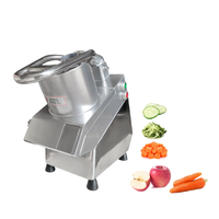RVS professionele groente- en fruit snijmachine voor aardappel, wortel, komkommer, wortelschijfjes en -stengels.