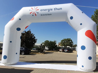 Arche gonflable personnalisée avec logo, facile à installer, en promotion, pour événements sportifs et publicitaires