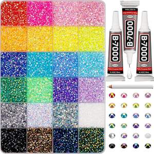 Kit de <span class=keywords><strong>strass</strong></span> en résine multicolore tendance pour décoration DIY, <span class=keywords><strong>strass</strong></span> effet gelée, pierres brillantes à dos plat pour nail art - Product Image 1