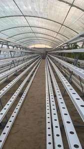 Hydroponic nft Channel สำหรับเรือนกระจก, ติดตั้งง่าย, PVC เกรดอาหาร, ฝาครอบที่ถอดออกได้, ฐานโค้ง, ความจุหนัก - Product Image 5