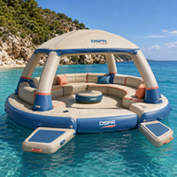 Grande plateforme flottante gonflable pour les activités nautiques commerciales, quai stable pour la plage et le lac