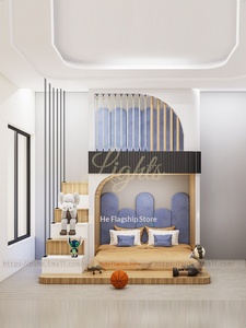 Camera dei bambini con letti a castello, tutta la casa è progettata su misura con letti a castello e il letto è di 1,2 m, si trova al secondo piano. - Product Image 4