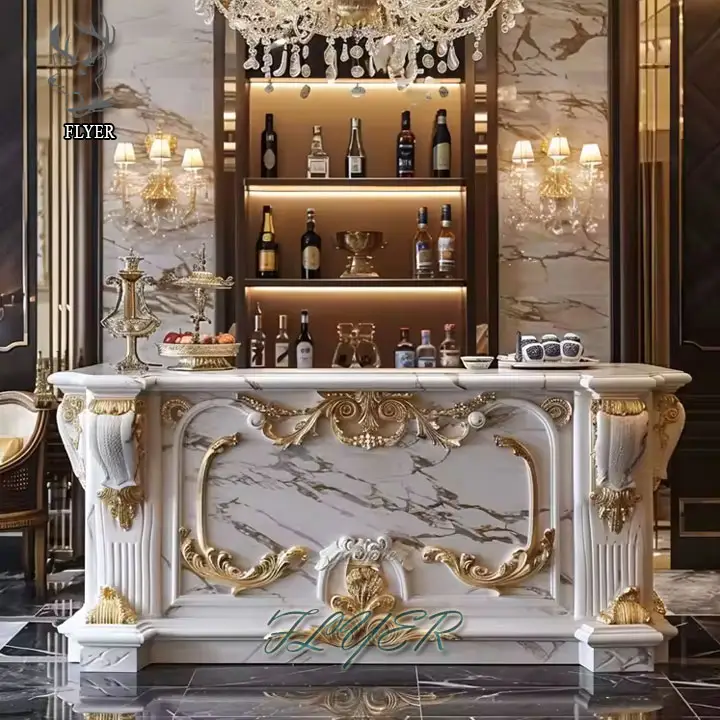 Grande antico intagliato a mano cattolica chiesa religiosa in pietra scultura in marmo classico grande tavolo da Bar