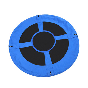 Columpio redondo para niños, tela Oxford 900D con banderas, equipo de juegos al aire libre para edades de 5 a 7 años, color azul unisex - Product Image 3