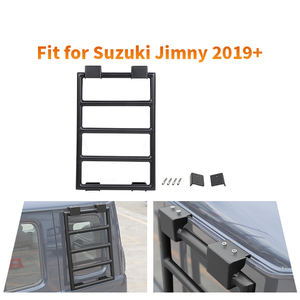 Nouvelle échelle d'escalade de support d'expansion de vitres arrière de voiture Compatible pour <span class=keywords><strong>Suzuki</strong></span> <span class=keywords><strong>Jimny</strong></span> 2019 + <span class=keywords><strong>4</strong></span> <span class=keywords><strong>portes</strong></span> Version accessoires extérieurs - Product Image 6