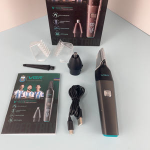 Kit de tondeuse corporelle Vgr V-603, rasoir électrique professionnel imperméable pour hommes - Product Image 4