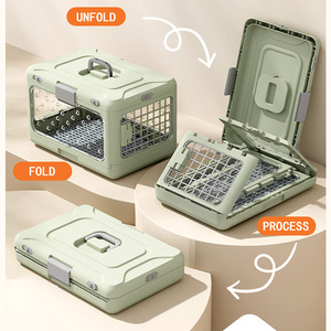 Trasportino Pieghevole Portatile in PP per Animali Domestici, Traspirante, per Viaggi Aerei e Auto, Grande Capacità, per Gatti - Product Image 3