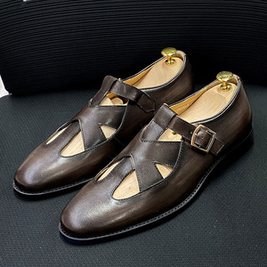 Zapatos Deportivos Casuales de Cordones para Hombre, de Piel Vacuna de Alta Calidad, Impermeables, Transpirables, con Diseño Estampado a Mano - Product Image 5