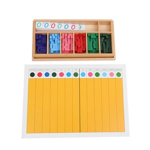 HOYE CRAFT – <span class=keywords><strong>jeux</strong></span> de maths en bois, jouets, ensemble de matériel de <span class=keywords><strong>Fraction</strong></span> décimale Montessori, aides pédagogiques pour les enfants - Product Image 4