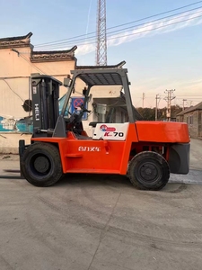 Montacargas Usado Reacondicionado de 7 Toneladas, 4x4, <span class=keywords><strong>Manual</strong></span>, Diésel, Bajo Mantenimiento, Transpaleta Motorizada para Interiores y Almacenes - Product Image 2