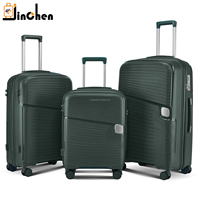 Valise de grande taille avec serrure TSA, valise à roulettes incassable, sac de voyage, valise à fermeture éclair en PP de 28 pouces, valise personnalisée de couleur bonbon
