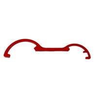 Clé et douille Storz pour raccord de tuyau d'incendie A-B-C en acier, finition peinture rouge