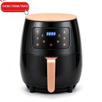 Penggorengan Udara Digital Touch 6L 900/1400W Pesanan Grosir OEM Kustomisasi Pabrik Kustomisasi Warna dan Kemasan