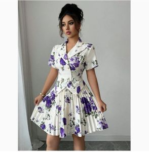 Completo da donna primavera autunno 2026: Nuovo set alla moda con stampa floreale elegante e abito <span class=keywords><strong>due</strong></span> pezzi casual - Product Image 4