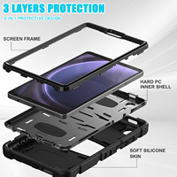 Housse de protection pour tablette résistante aux chocs pour enfants de 8,7 pouces, étui en plastique robuste pour Samsung Galaxy Tab A9