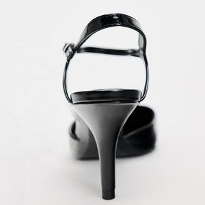 Cinturino alla caviglia in vernice brillante da donna con tacchi medi sottili sandali a punta estivi Sexy colori personalizzati vestono <span class=keywords><strong>décolleté</strong></span> da ufficio - Product Image 6