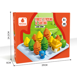 Novità foresta impilamento ordinamento bambini gioco Desktop giocattoli educativi interattivi con vari livelli <span class=keywords><strong>di</strong></span> difficoltà - Product Image 6