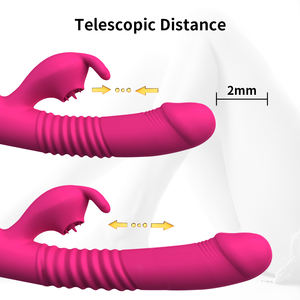 <span class=keywords><strong>2025</strong></span> секс-товары Телескопический фаллоимитатор вибратор, вибратор с кроликом, секс-игрушки для женщин - Product Image 3