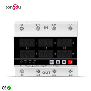 Pelindung Tegangan Rel DIN 1P+N 2P 4P Layar Tampilan Dapat Disesuaikan Proteksi Overvoltage dan Undervoltage Relay 1-63A 230V TONGOU - Product Image 4