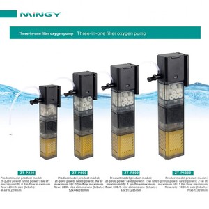 Pompa Silenziosa per Filtrazione Acqua per Acquario, Pompa Ossigeno Tutto-in-Uno per Allevamento Pesci, Accessori per Acquari - Product Image 3