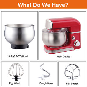 Mikser makanan berdiri elektrik 700W, wadah tahan lama dan mangkuk pencampur adonan dengan kait adonan untuk kue dan pencampuran adonan roti - Product Image 5