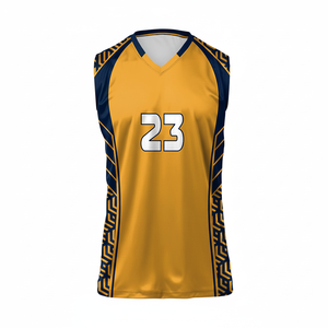 เสื้อวอลเลย์บอลแบบใหม่ บริการ OEM คุณภาพสูง ราคาขายส่ง สำหรับทีมกีฬา ยูนิเซ็กซ์ สกรีนลายตามสั่ง ผลิตจากโพลีเอสเตอร์ 100% - Product Image 1