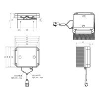 Composants en aluminium thermoélectriques Peltier de pièces de réfrigération neuves personnalisées de 58 W, marque Huajing