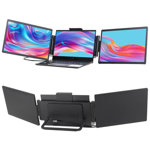 Sibetan Monitor LCD portabel 14 inci, Panel IPS 1920*1200P Triple Monitor portatel Extender Speaker Tampilan Tipe c ganda - Product Image 1