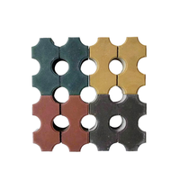 Pavé de jardin en béton poreux emboîtable économique avec technique de cuisson à la vapeur et garantie d'un an pour usage résidentiel