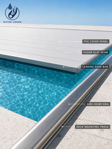 <span class=keywords><strong>Couverture</strong></span> de <span class=keywords><strong>piscine</strong></span> motorisée en PVC Water Crown, système de rail scellé, rétractable automatiquement, pour <span class=keywords><strong>piscine</strong></span> enterrée, sécurité au niveau du pont, vente en gros - Product Image 5