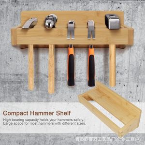 Wooden Screwdriver Holder 15 Small 10 Large Holes <b>Wall</b> <b>Mounted</b> Tool <b>Storage</b> Rack - Product Image 2