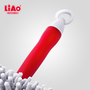 LiAo 2 in 1 Double Sided Glass <strong>Window</strong> <strong>Cleaning</strong> <strong>Brush</strong> with Rubber Squeegee and Microfiber Cleaner - Product Image 4