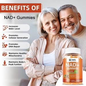 ODM/OEM Private Label Nad Plus <b>Mushroom</b> Immune Support <b>Gummies</b> 60gummies 2 <b>Gummies</b> Dose for Adults - Product Image 5
