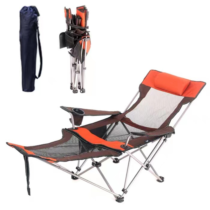 Portable net Portable Folding Camping Chair with Carrying Bag Wholesale Outdoor Beach Lounge Adjustable Zero Gravity Recliner